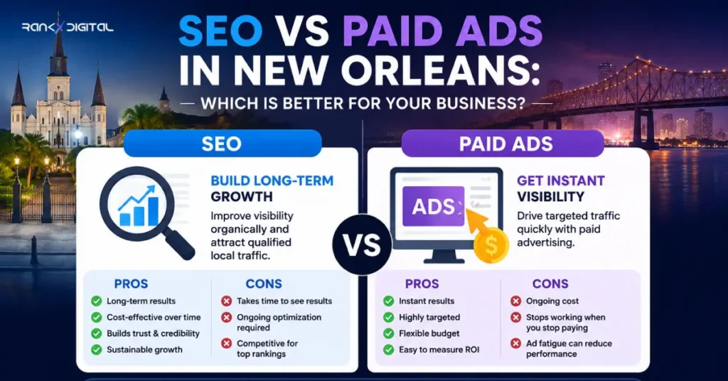 SEO vs Paid Ads in New Orleans